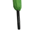 Hight quality custom  logo prints green fiber umbrella with uv coating for travel